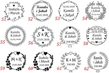 PIECZĘĆ NA ŚLUB PIECZĄTKA ŚLUBNA STEMPEL WESELE