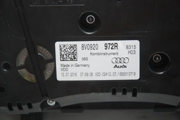 фото thumb №5, Audi s3 8v спидометр приборы 8v0920972r