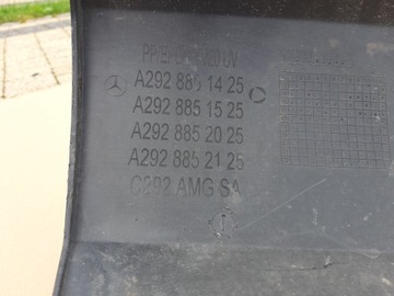 фото thumb №11, Mercedes-benz оригінальний номер a2928851425 спойлер накладка бампер