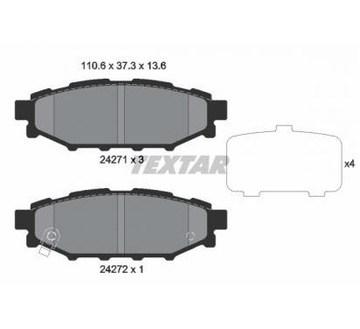 фото thumb №2, Textar тормозные колодки тормозные subaru legacy 03