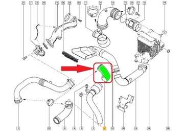 фото thumb №7, Шланг інтеркулер renault megane ii 1.9 dci