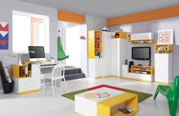 MOBI 11 DESK мебель белый бирюзовый MDD24