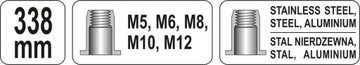 РУЧНОЙ ЗАКЛЕПОЧНИК ДЛЯ ЗАКЛЕПОЧНОЙ ГАЙКИ M5-M12 150 NITO