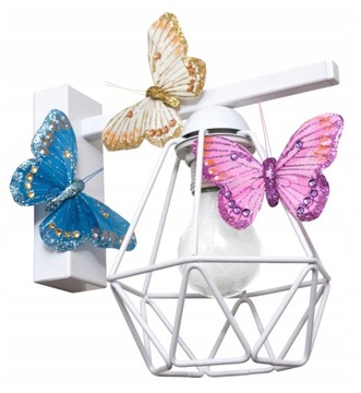 Настенный светильник NEW BUTTERFLY 1 WHITE с проводом - может быть светодиодным