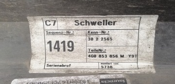 фото thumb №12, Audi a6 c7 s-line порог молдинг порог правая