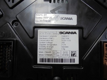 фото thumb №4, Счетчик приборы приборная панель scania