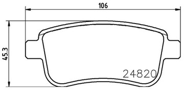 фото thumb №9, Набор tarczo-piasty з подшипник 260mm + тормозные колодки зад renault scenic iii