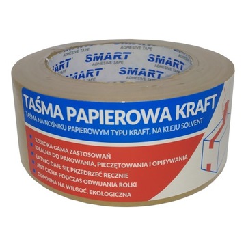 ЛЕНТА УПАКОВОЧНАЯ SMART КРАФТ-БУМАГА 48/50МБ х10шт.