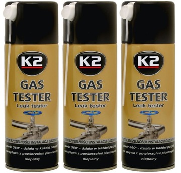 K2 W110 ТЕСТЕР Спрей, 400 мл, тестер утечки сжиженного нефтяного газа