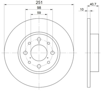 фото thumb №2, Тормозные диски 0364 gt тормозные колодки alfa romeo mito 08r- задняя trw