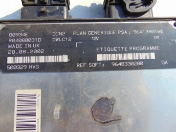 Бортовой компьютер r04080031d 9641390180 9648330280 citroen peugeot Доставка, фото thumb