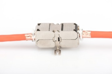 Адаптер цилиндрического разъема cat.6a RJ45 STP FTP-экран