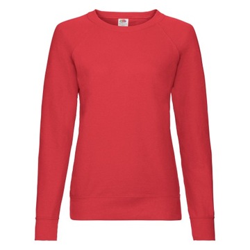 DAMSKA BLUZA PROSTA - FRUIT - LIGHT red XS