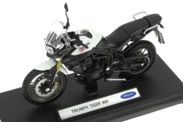 TRIUMPH Tiger 800 мотоцикл 1:18 Welly металл
