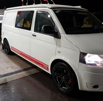 Наклейки на боковые полосы VW T5 Transporter