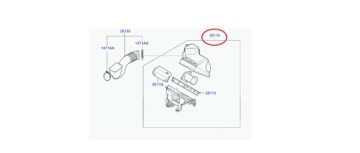 фото thumb №1, Корпус фильтра воздуха kia optima 2.0b 2015- oem