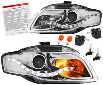 фото thumb №1, Audi a4 b7 лампи фари хром led поворотники usa