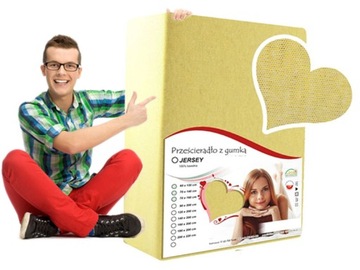 PRZEŚCIERADŁO KREMOWE 70/180 CM GŁADKI JERSEY
