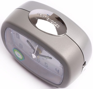 BUDZIK KWARCOWY PERFECT LED SNOOZE BB540 SREBRNY