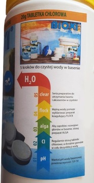 5 KG 11w1 CHLOR TABLETKI małe BLUE MULTIFUNKCYJNE BASEN JACUZZI SPA BIOXI