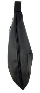 КОЖАНАЯ СУМКА OVERSIZE, ЧЕРНАЯ