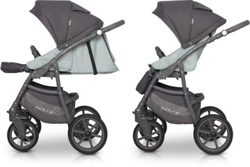 МНОГОФУНКЦИОНАЛЬНАЯ КОЛЯСКА 2в1 Basic Riko PLUS PASTEL