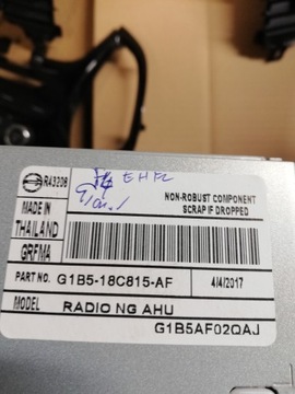 фото thumb №4, Ford ka plus радіо cd панель дисплей козирок