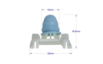 фото thumb №2, Клипса планки пороговой 3b0853576 vw passat b5