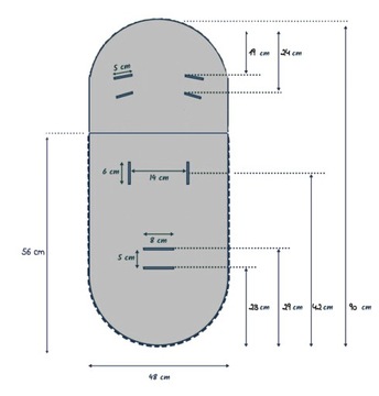 СПАЛЬНЫЙ МЕШОК для коляски SEAT 90 _ MINKY _Waterproof
