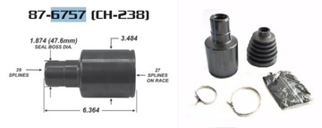 фото thumb №1, Шарнір внутрішній dodge durango 2005 - 2009