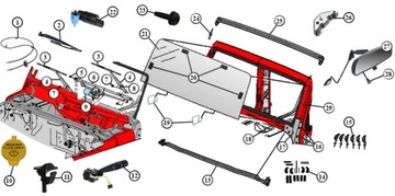 ПРОКЛАДКА ОКОННОЙ РАМКИ JEEP WRANGLER 2007-2017 гг.