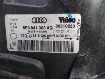 фото thumb №5, Audi a4 8e 01-05 левая лампа ксенон