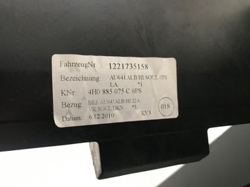 фото thumb №8, Подлокотник задняя кожа audi a8 d4 4h0885075c