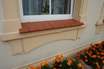 Керамические наружные подоконники 27 см BRICK MATT