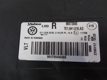 фото thumb №12, Vw t6 transporter 7e 15-20 лампа передня права eu