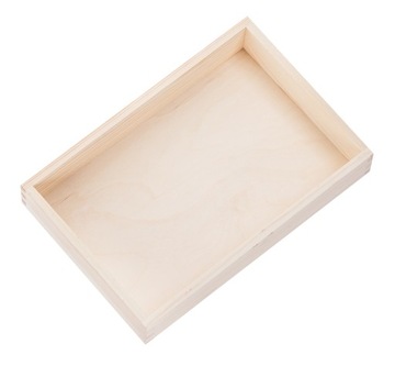 Drewniany POJEMNIK ORGANIZER 30x20cm DECOUPAGE EKO