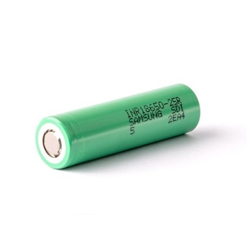 INR18650-25R Аккумулятор Samsung 2500 мАч, литий-ионный, 20 А, пластины