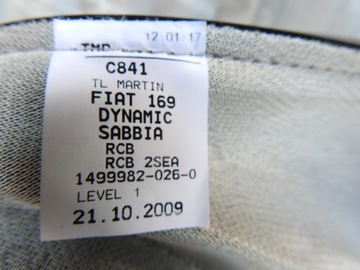 фото thumb №7, Обшивка сидіння заднє сидіння fiat panda ii 4 місцева