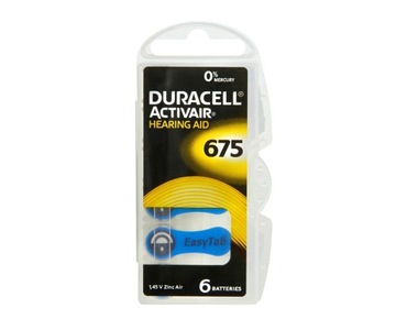 Слуховая батарея DURACELL 120x 675 PR44 Activair