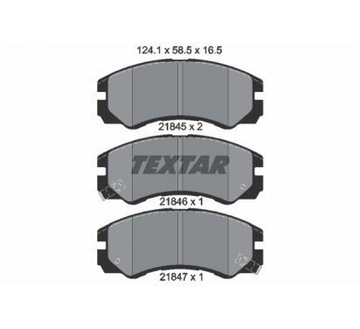 фото thumb №2, Textar тормозные колодки тормозные isuzu trooper/opel 16.5mm