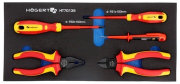 HOGERT HT7G139 НАБОР ОТВЕРТОК И ПЛОСКОГУБЦ, 1000 В