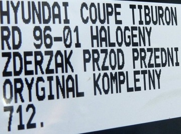 фото thumb №13, 712.zderzak перед передній hyundai coupe tiburon rd