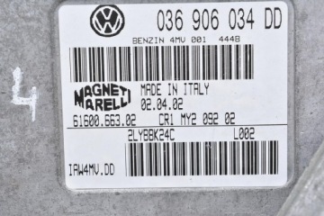 фото thumb №4, Бортовий комп'ютер volkswagen 1.4 036906034dd