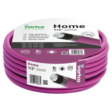 САДОВЫЙ ШЛАНГ 50 м 1/2 ДЮЙМА VARTCO HOME 4 СЛОЯ 25 БАР
