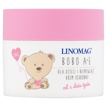 LINOMAG BOBO A+E ЗАЩИТНЫЙ КРЕМ ДЛЯ ДЕТЕЙ И МЛАДЕНЦЕВ 50 МЛ