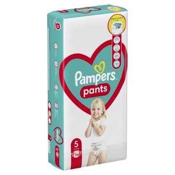 БРЮКИ PAMPERS 5 БРЮКИ 56 ШТ STOP&PROTECT НОВИНКА