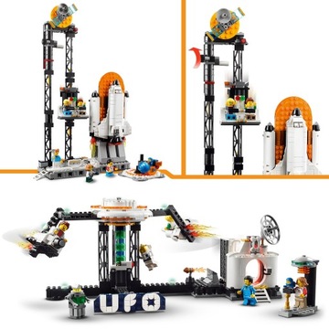 LEGO Blocks Creator 3 в 1 Космические американские горки / 31142 + сумка