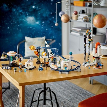 LEGO Blocks Creator 3 в 1 Космические американские горки / 31142 + сумка