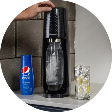 Набор SodaStream Terra Saturator + 2 бутылки Fuse по 1л + сироп Pepsi 440мл
