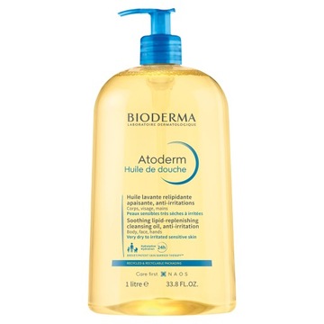 Bioderma Atoderm 1л питательное масло для ванн и душа